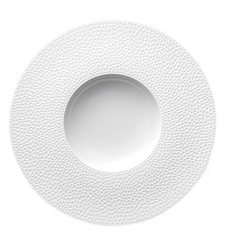 Assiette Gourmet Grand Bassin 30 Cm - L Fragment - Degrenne - Blanc