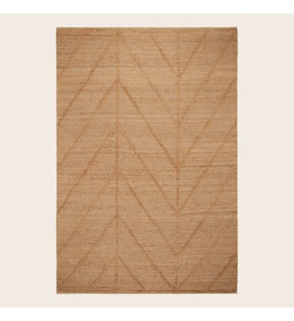 Tapis de sol DEEVA  100% jute à motif chevron XXL Madura