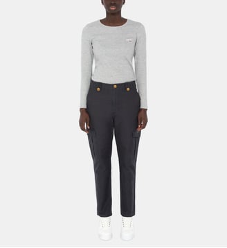 Pantalon army multipoches - Schott - Bleu marine