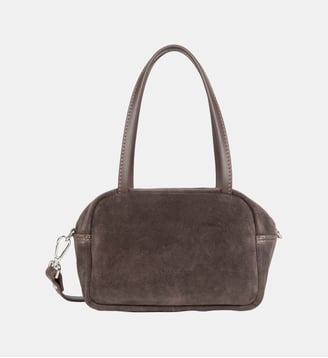 Petit sac à main Suède IT en cuir - Lancaster - Marron