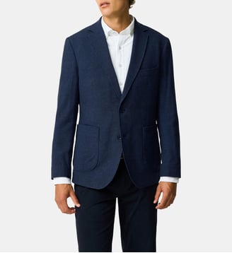 Veste de costume ajustée en laine Willow Flat - Rodd & Gunn - Indigo
