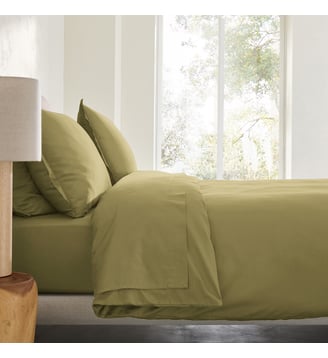 Housse de couette en satin de coton lavé 200 fils AM.PM