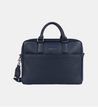Porte documents Gentlemen Harry en cuir - Lancaster - Bleu foncé