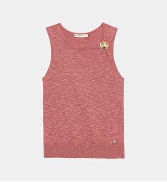 Débardeur  bretelles col rond uni MINN - La Petite Etoile - Blush