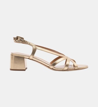 Pearl - Sandales En Cuir Nappa Or - Parallèle - Or
