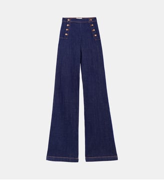 Jeans flare uni PAULIE B - La Petite Etoile - Brut
