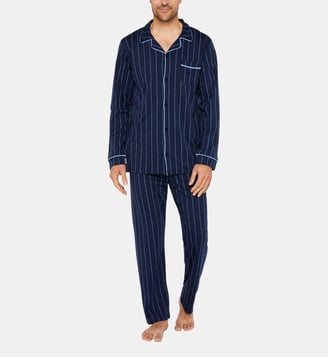 Pyjama boutonné en lyocell et coton - Tradi Marine - Arthur - Bleu