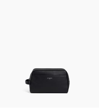 Trousse de toilette en cuir grainé - Le Tanneur - Noir
