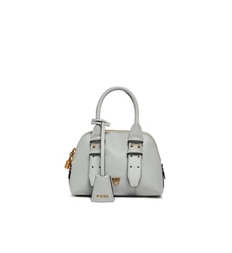 Sac bowling mini escape bag en cuir - Pinko - Gris