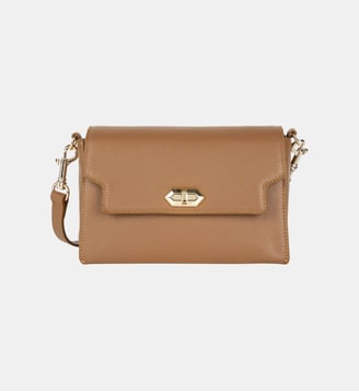 Sac besace trotteur Milano Cosmos en cuir grainé - Lancaster - Camel