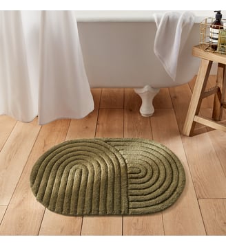 Tapis de bain, coton recyclé tufté La Redoute Interieurs