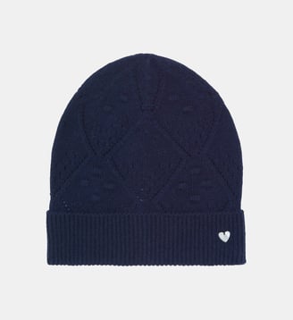 Bonnet -  laine maille tricot ajourée - Tartine Et Chocolat - Marine