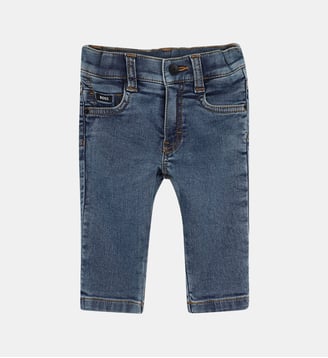 Jean avec rivets à l'arrière - BOSS Kidswear - Double stone et bleach