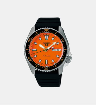 Montre automatique Sport Orange SRPL89K1 - Seiko 5 - Argenté