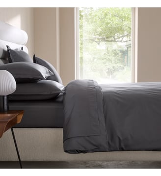 Housse de couette en satin de coton 200 fils - AM.PM - Gris sencha