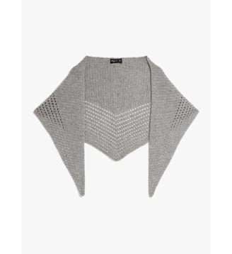 bandana Nora en cachemire - Agnès b. - Gris chine