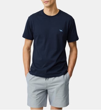 T-shirt Slim Gunn 2.0 en Coton - Rodd & Gunn - Bleu nuit