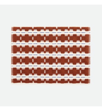 Tapis de bain éponge jacquard - La Redoute Interieurs - Caramel et écru