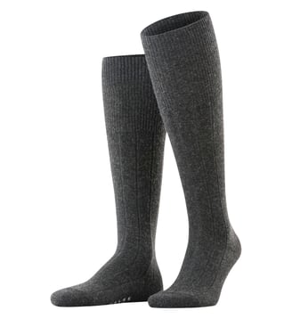 Mi-Bas Lhasa Rib Laine - Falke - Gris clair
