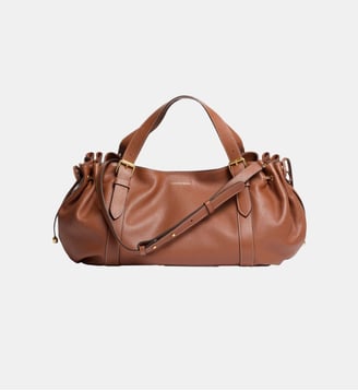 Sac à main en cuir grainé - LE 24H - Gerard Darel - Brun