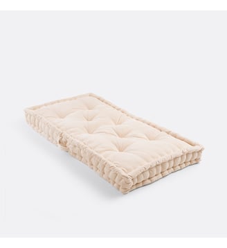 Matelas de sol 120x60 cm, en velours - La Redoute Interieurs - Beige
