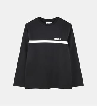 T-shirt à manches longues - BOSS Kidswear - Black