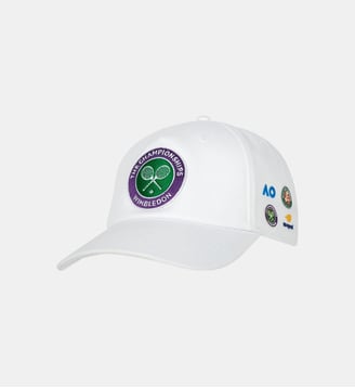 Casquette Grand Slam Wimbledon - Roland-Garros - Blanc