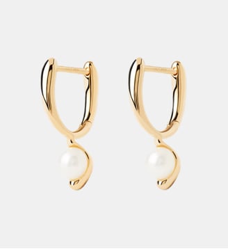 Boucle d'oreille Perla Doré AR01-E69-U - Pd Paola - Blanc et doré