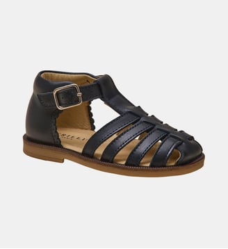 Sandales Fisher en cuir - Cyrillus - Marine
