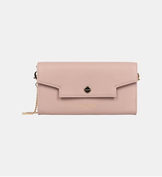 Pochette Mademoiselle Grace en cuir - Lancaster - Nude