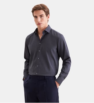 Chemise d'affaires 1/1 Regular Col Kent - Seidensticker - Gris