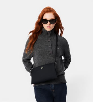 Sac plat à bandoulière L.12.12 Concept - Lacoste - Noir