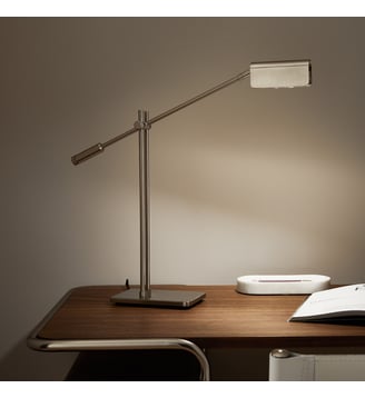 Lampe à poser articulée, nickel satiné - AM.PM - Nickel satiné