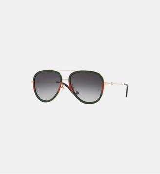 Lunettes de soleil Pilote GG0062S - Gucci - Or