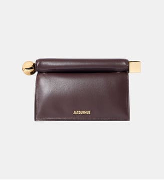 La Pochette Rond Carre - Jacquemus - Midnight brown