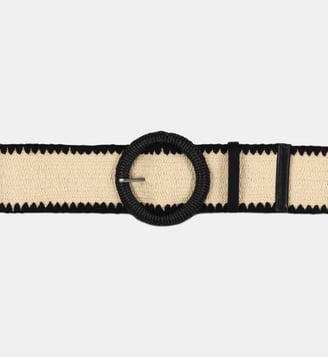 Ceinture élastiquée large festonnée - La Fée Maraboutée - Écru