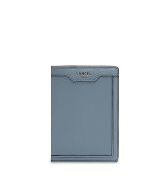 Porte-passeport en cuir signature - Lancel - Bleu