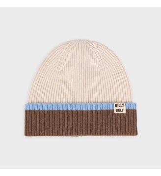 Bonnet en laine - Billybelt - Beige et marron