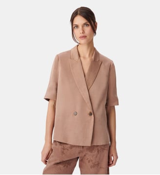 Veste de tailleur manches courtes - Ikks - Marron