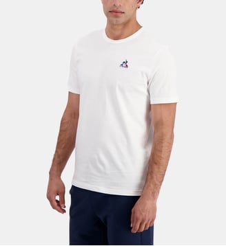 T-shirt droit en coton - Le Coq Sportif - Blanc