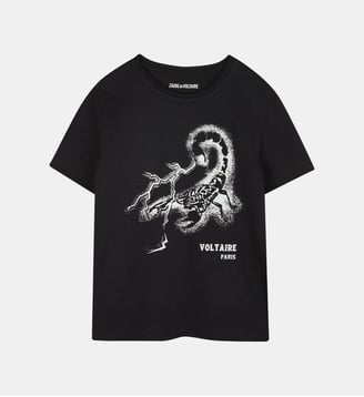 T-shirt à manches courtes - Zadig&Voltaire Kids - Charbon