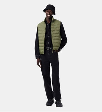 Doudoune sans manches déperlante coupe-vent - Lacoste - Vert kaki