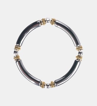 Bracelet de perles elastiqué NOMADE - Hipanema - Argenté