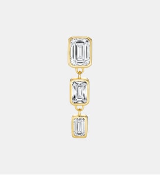 Boucle d'oreille Aurora Blanche Or - Nebuleuse Bijoux - Or