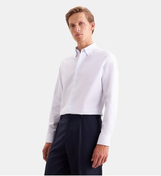 Chemise d'affaires 1/1 Slim Col boutonné - Seidensticker - Bleu