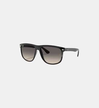 Lunettes de soleil Carré RB4147 Boyfriend - Ray Ban - Noir brillant