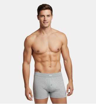 Boxer boutonnée en coton élasthanne - Impetus - Noir