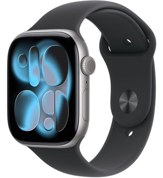 Montre connectée 42mm Alu Gris Sid / Noir Serie 11 S/M Apple