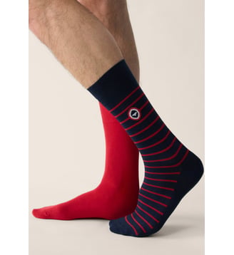 Lot de 2 chaussettes mi-hautes en coton Le Slip Francais
