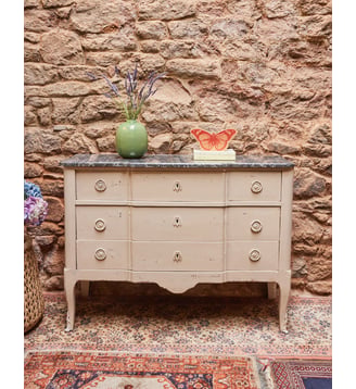 Commode en marbre Garance N°672- Produit chiné - Debongout - Noir